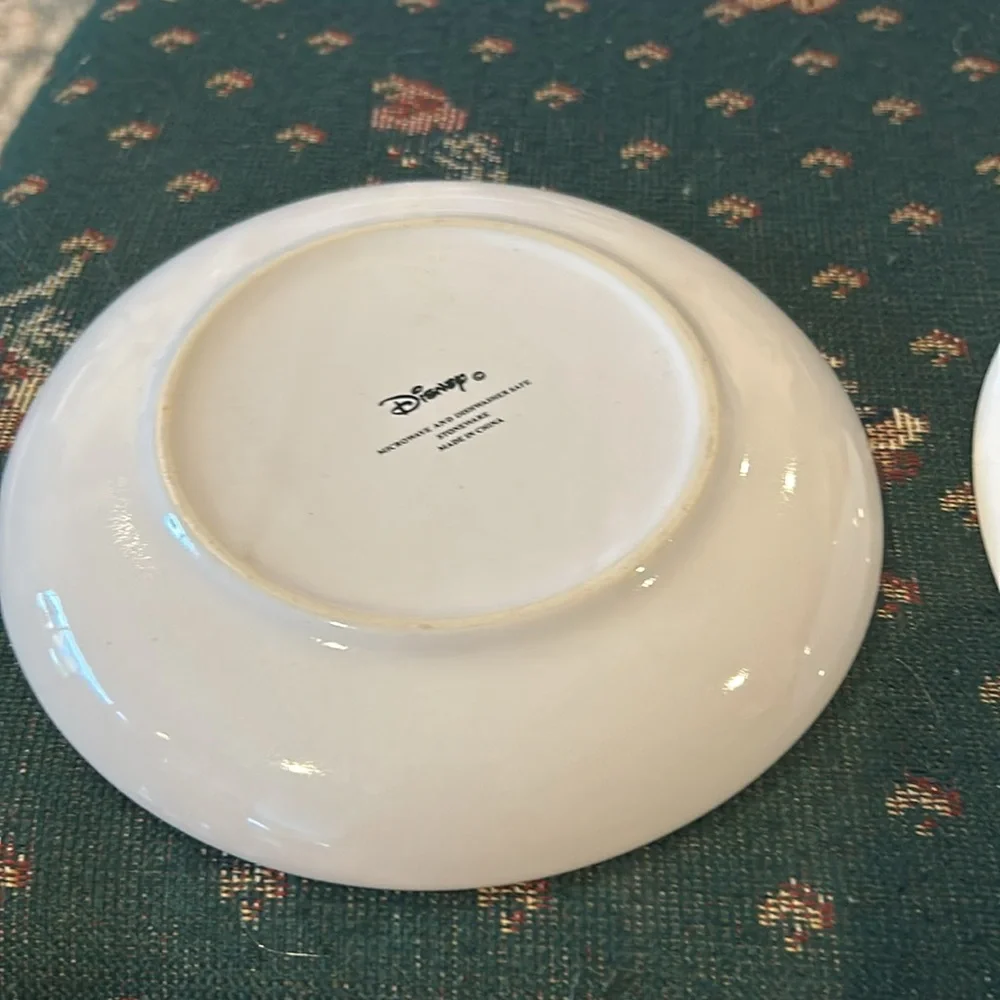 Vintage Minnie, mouse salad and soup plate with saucer in great shape themed - Picture 3 of 10